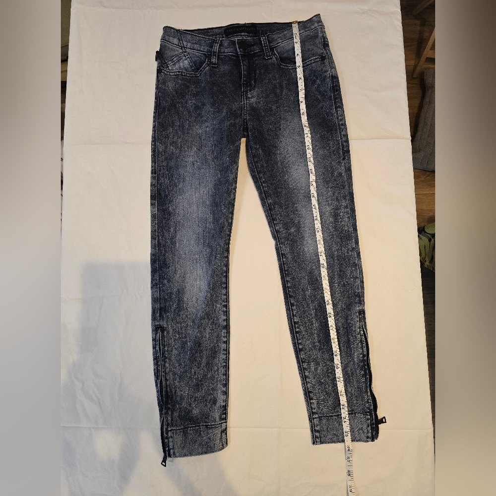 Rock & Republic Men's Distressed Dark Gray Skinny Jeans